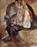 Jules Pascin Malucy Have golden haid oil on canvas